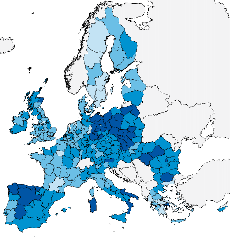 Alterung 2004-2030 weniger als 3 Jahre 3 5 Jahre 5 7 Jahre mehr als 7 Jahre Datenquelle: Eurostat
