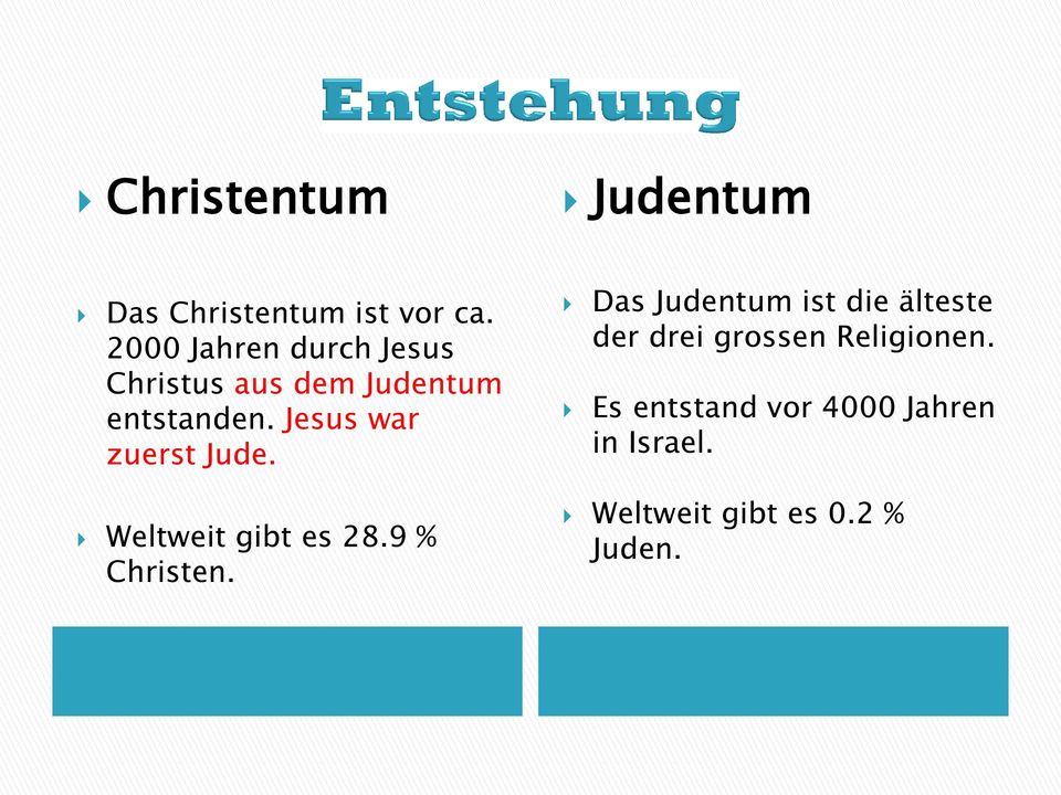 Jesus war zuerst Jude.