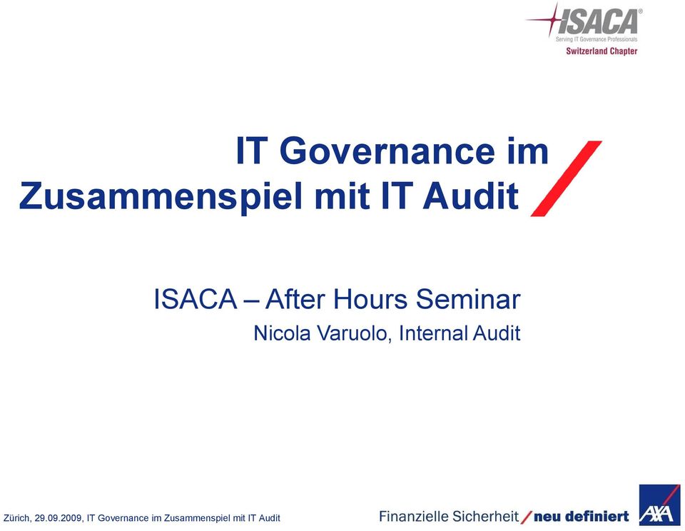 Audit ISACA After Hours
