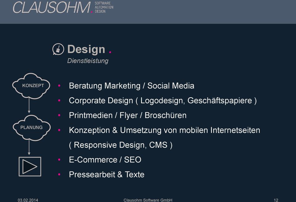 Design ( Logodesign, Geschäftspapiere ) Printmedien / Flyer / Broschüren