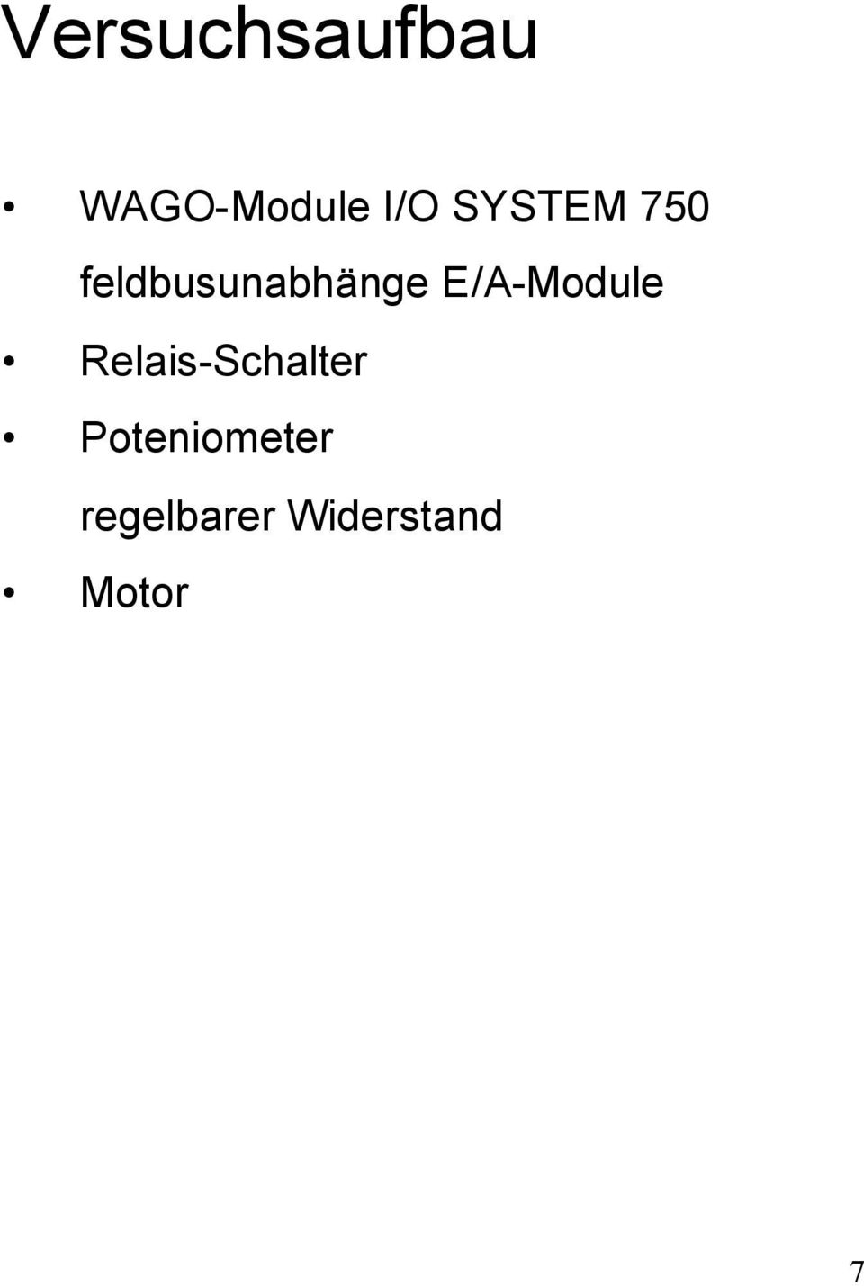 E/A-Module Relais-Schalter