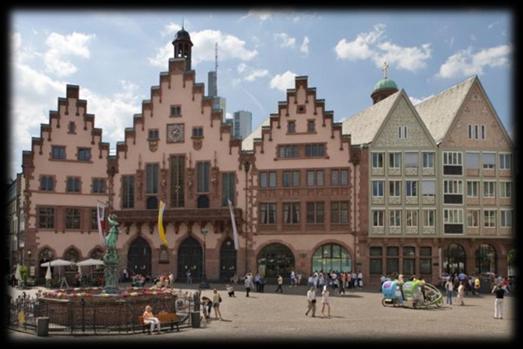 2. Frankfurt (16.15-18.30) Römer und Altstadt- Die Altstadt von Frankfurt am Main bildet einen Stadtteil am nördlichen Mainufer.