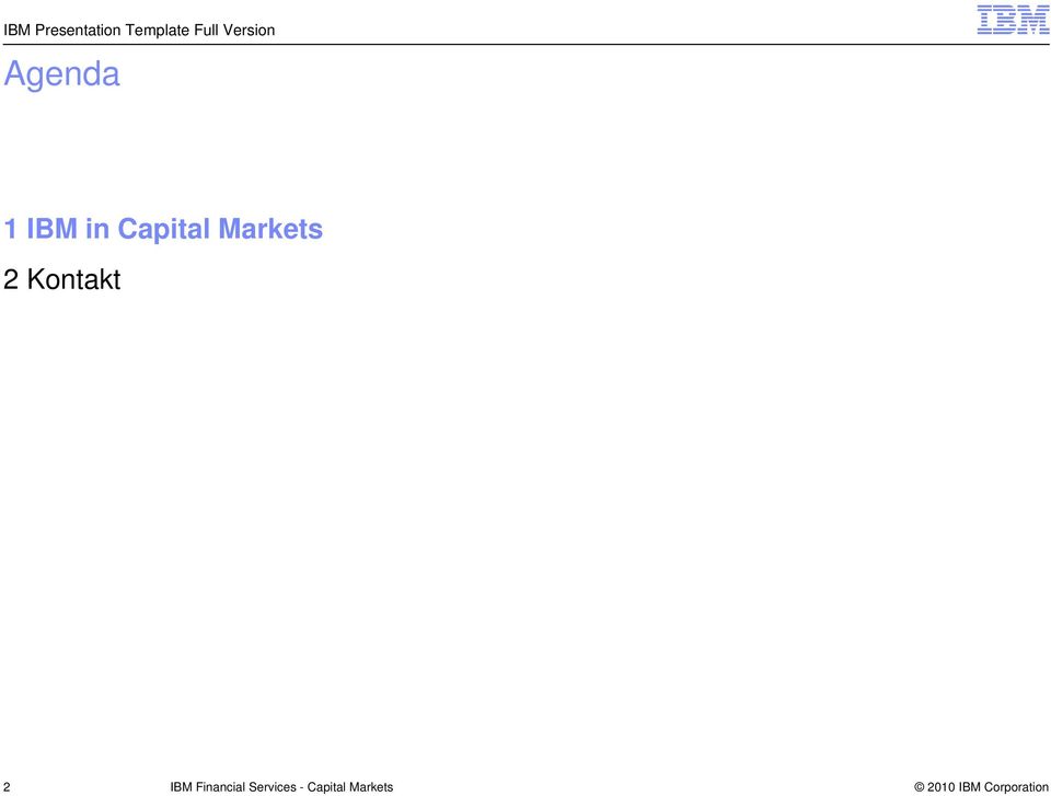 Capital Markets 2 Kontakt 2