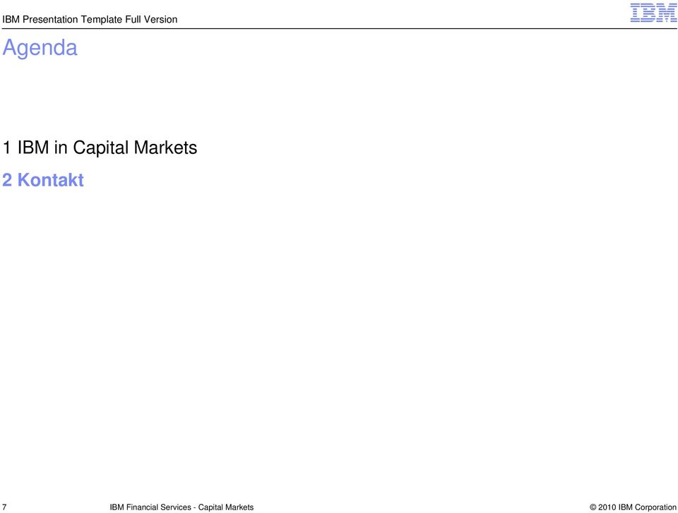 Capital Markets 2 Kontakt 7