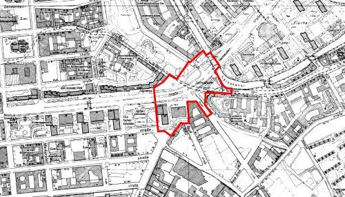Lage im Stadtraum, Grundlage: Karte von Berlin 1:5.