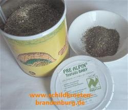AGROBS PRE ALPIN Testudo - besonders eiweißarm - rohfaserreiches Grundfutter - in Wasser aufweichen - 600 g Dose ca. 10,85-1000 g Beutel ca.