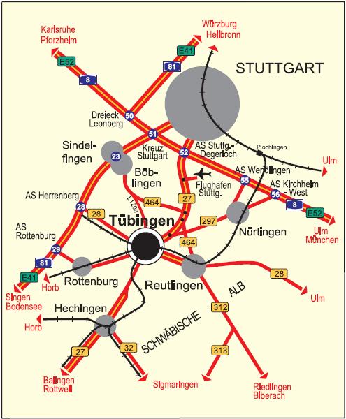 Universitätsstadt Tübingen 85.500 Einwohner, 28.