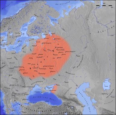 Geschichte Ab 1321 kam der südwestliche Teil zu Polen-Litauen Im Osten entstand Großfürstentum
