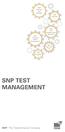 SNP TEST MANAGEMENT. SNP The Transformation Company. SNP Test Pack. Test Manager SNP. Test Pack SNP. Pack SolMan Setup & Review.