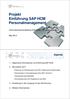 Projekt Einführung SAP HCM Personalmanagement