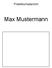 Praktikumsbericht. Max Mustermann
