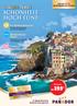 Schönheit hoch fünf. Cinque Terre. Ein Seebad-Klassiker. Weltberühmte Dörfer Romantik pur zwischen Meer und felsigem Land