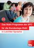 Das Wahl-Programm der SPD für die Bundestags-Wahl in Leichter Sprache