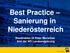 Best Practice Sanierung in Niederösterreich