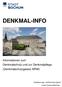 DENKMAL-INFO. Informationen zum Denkmalschutz und zur Denkmalpflege (Denkmalschutzgesetz NRW)