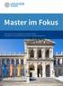 Master im Fokus. Entdecken Sie das umfangreiche Studienangebot der größten Universität Österreichs für das Studienjahr 2018/19.