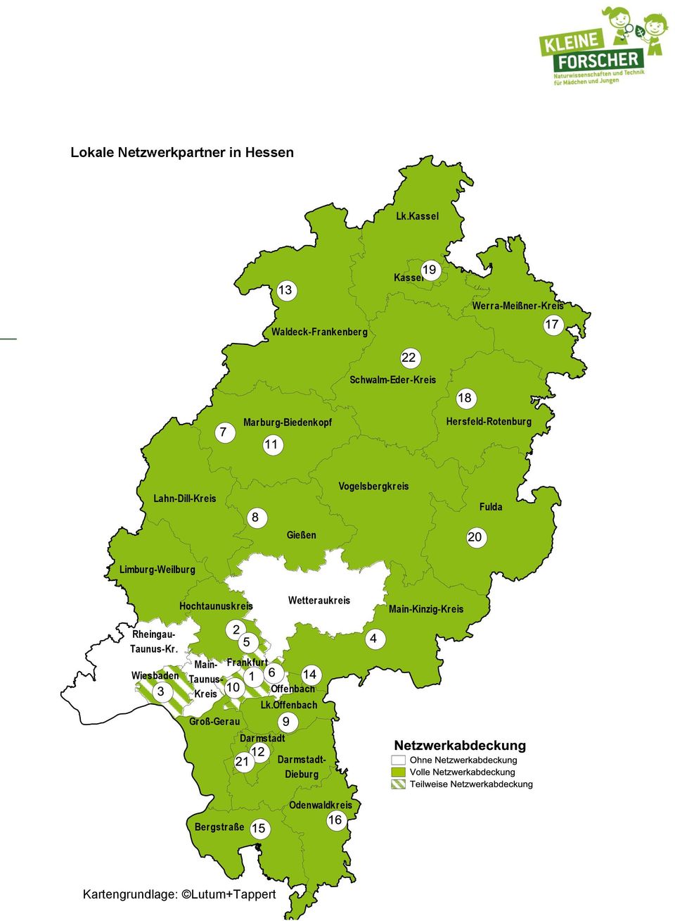Hersfeld-Rotenburg Lahn-Dill-Kreis Vogelsbergkreis Fulda Gießen Limburg-Weilburg Wetteraukreis