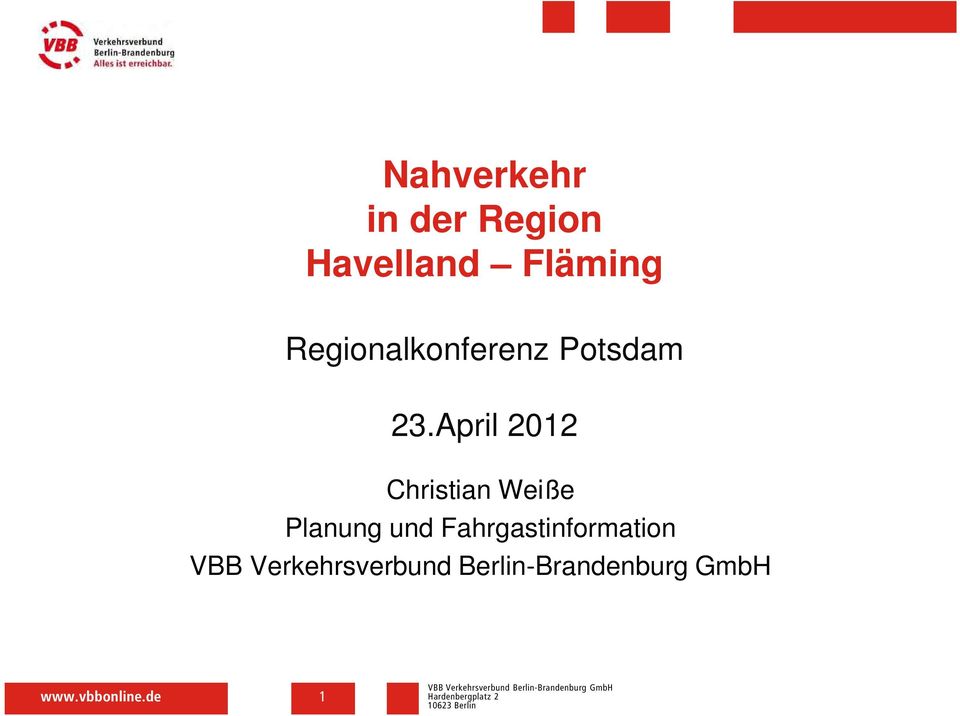 Regionalkonferenz Potsdam 23.