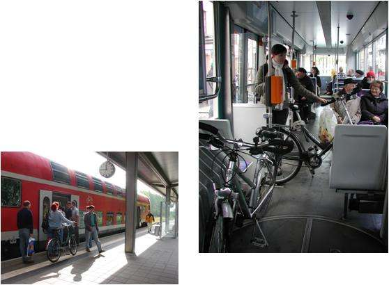 Die Inanspruchnahme der Fahrradmitnahme Die attraktive Fahrradmitnahme insbesondere durch die Zeitkartenregelung im städtischen ÖPNV
