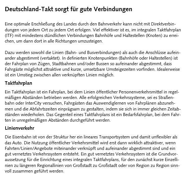 Deutschlandtakt: ITF für Mitteldeutschland Vorbild Schweiz Stündliche Verbindungen Einrichtung von Taktknoten Abstimmung von Anschlüssen Verknüpfung