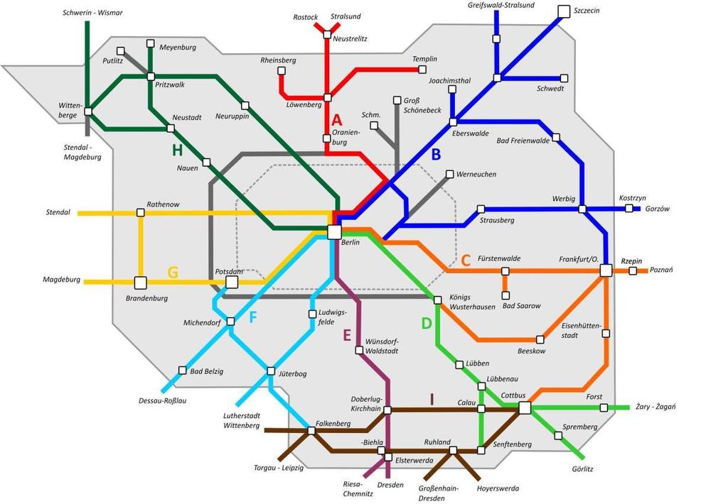 ÖPNV-Konzept 2030 - Untersuchungsbereiche Stadt- Umland-Verkehre Berlin und Regionalverkehr
