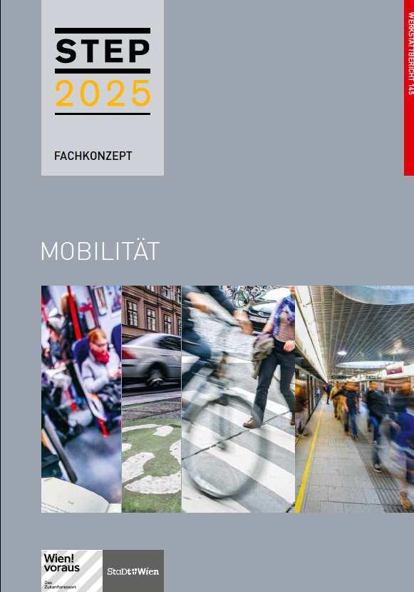Fachkonzept Mobilität - Ziele Ziele & Indikatoren (bis 2025) Fair > Steigerung des Anteils der Flächen für Rad-, Fuß- und öffentlichem Verkehr Gesund > 30% der Bevölkerung mit 30 Min.