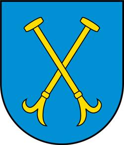 Ötlikon (Rittergeschlecht) Schild: geteilt, oben schreitender gelber Löwe in Blau, unten von