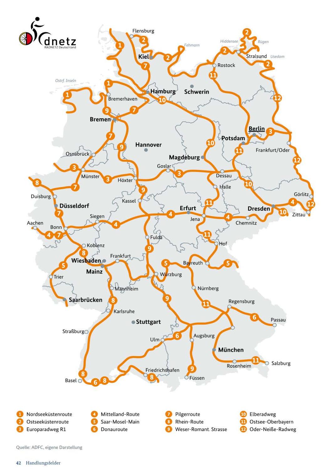 Fahrradtouristisches Angebot nutzen!! Region Anhalt-Bitterfeld- Wittenberg: D3-Route (u.a. Dessau- Wörlitzer-Gartenreich) D10 Elberadweg (meist