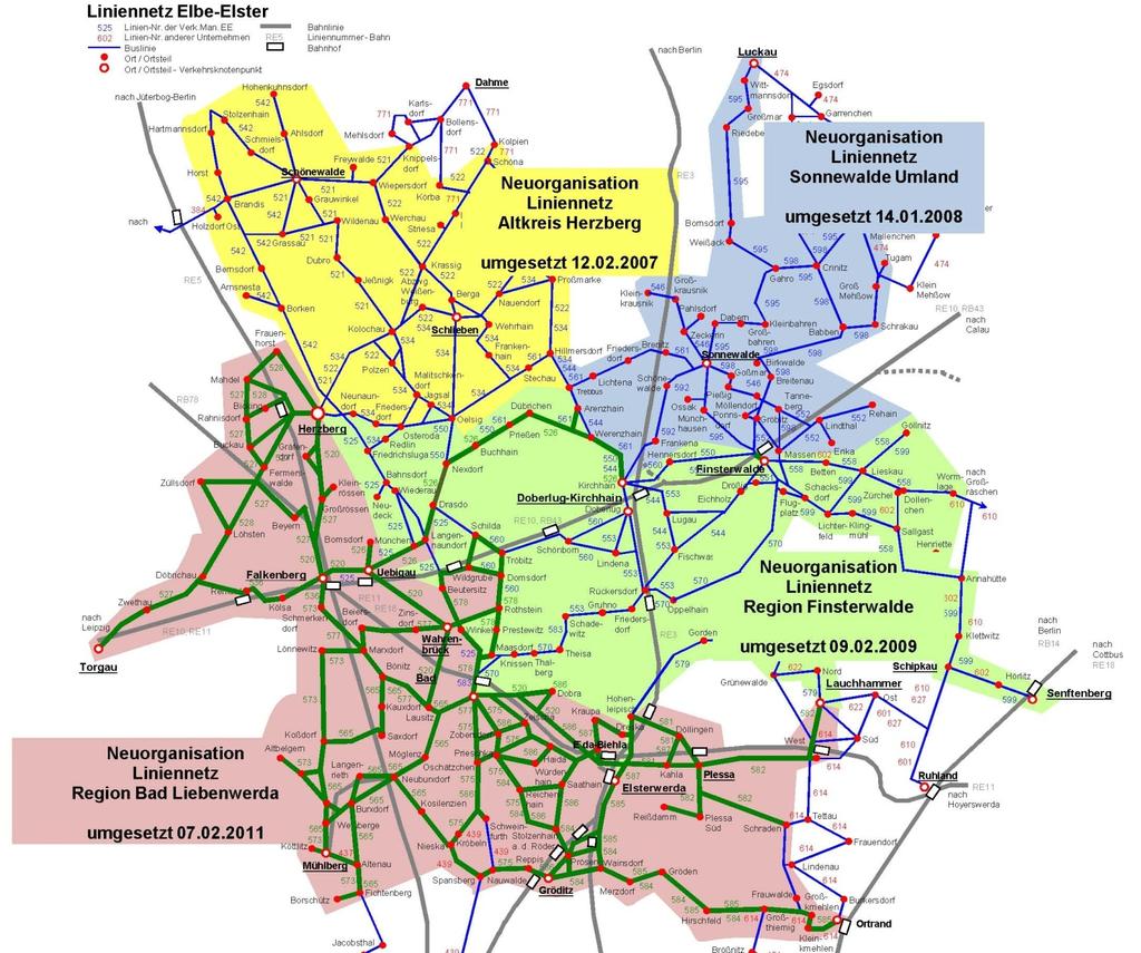 Konzeption von Linienverkehren 2006 2011 unter Einbeziehung