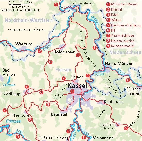 Region Kassel Fläche ca. 1.300 km² Einwohner ca. 440.000 Erwerbstätige ca. 190.