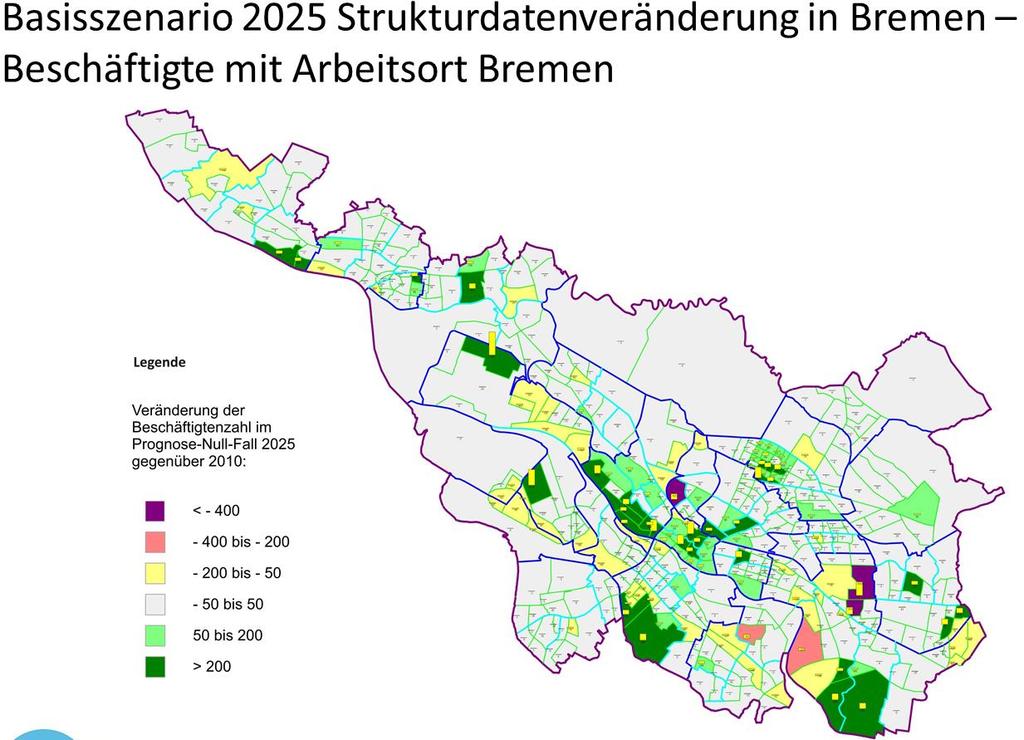 Strukturdatenveränderung in Bremen Quelle: