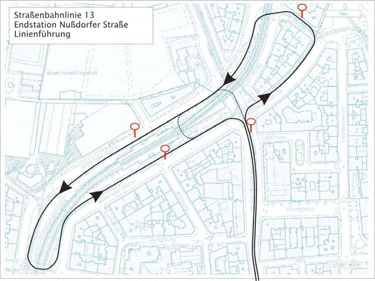 Endstelle Nußdorfer Straße Verknüpfung mit U6, (D), 37, 38,