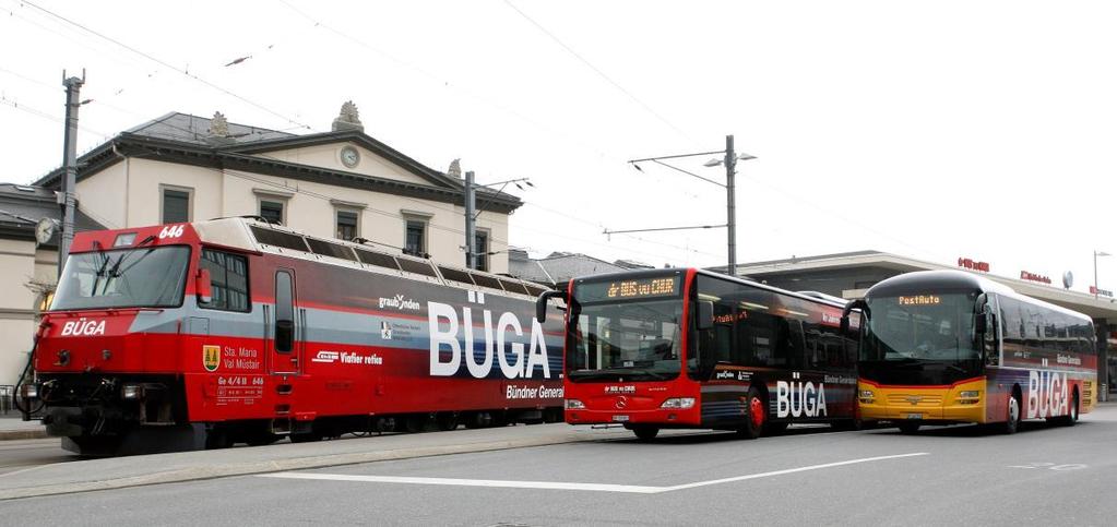Ihr Beitrag Machen Sie mit und testen Sie den öffentlichen Verkehr: In Graubünden funktioniert die Transportkette mit dem öffentlichen Verkehr von Tür-zu-Tür