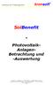 SolBenefit. Photovoltaik- Anlagen- Betrachtung und -Auswertung