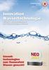 Innovation Wassertechnologie NEO2012 Der Innovationspreis der TechnologieRegion Karlsruhe