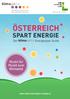 Österreich. spart Energie. Punkt für Punkt zum Klimaziel. Energiespar-Guide. www.oesterreich-spart-energie.at