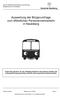 Auswertung der Bürgerumfrage zum öffentlichen Personennahverkehr in Neubiberg