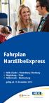Fahrplan HarzElbeExpress
