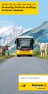 Steigen Sie ein, wenn der Berg ruft. Grossartige PostAuto-Ausflüge im Berner Oberland