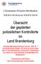 Übersicht der geplanten polizeilichen Kontrollorte im Land Brandenburg