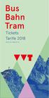 Bus Bahn Tram Tickets Tarife 2018