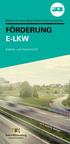 Baden-Württemberg fördert Elektromobilität FÖRDERUNG E-LKW. Elektro- und Hybrid-LKW