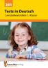 Tests in Deutsch. Lernzielkontrollen 1. Klasse