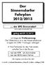Der Sinnersdorfer Fahrplan 2012/2013